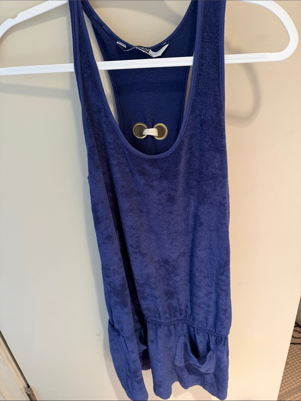 Splendid Swim Blue Terry Cloth Tank Coverup